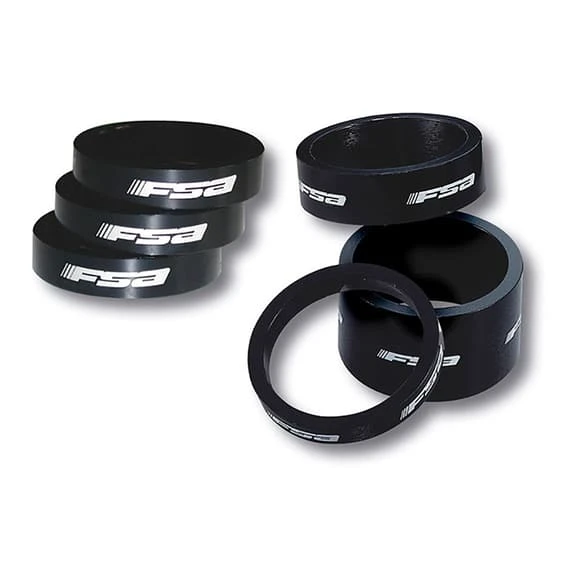 FSA Aluminium 1-1/8 20mm Spacer Black 3 FSA Aluminium 1-1/8 20mm Spacer Black