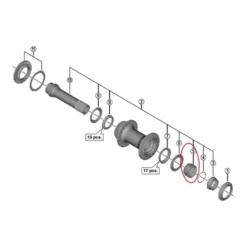Shimano M618/M8020TLF15 Front Hub Cone