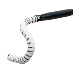 Bike Ribbon Scrub Handlebar Tape White Black Logo