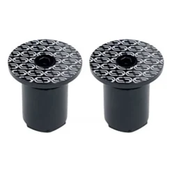 Deda Loop Handlebar Caps Black White