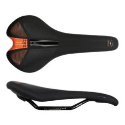 DPV Pathfinder MTB Racing Saddle Black Orange