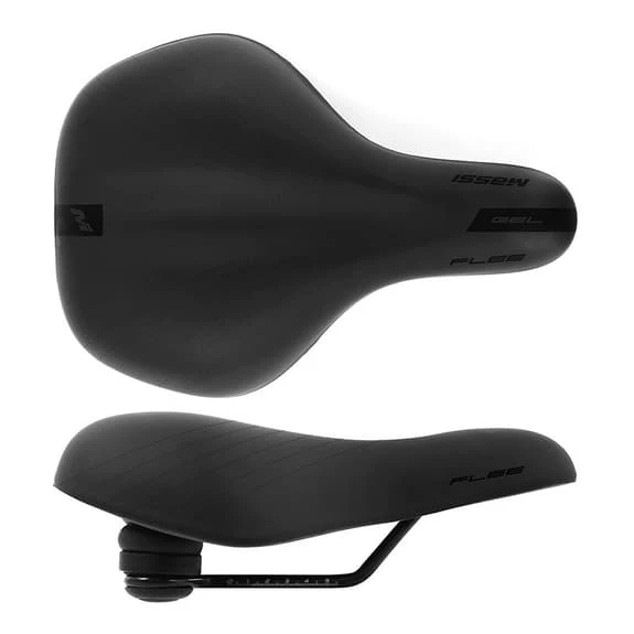 Massi Flee Gel Elastomer Saddle Black 3 Massi Flee Gel Elastomer Saddle Black