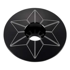 Supacaz Star Capz Anodized Stem Cap Black